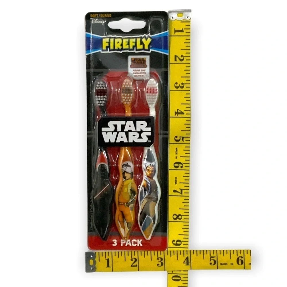 Firefly Star Wars Kids Toothbrushes Pack of 3